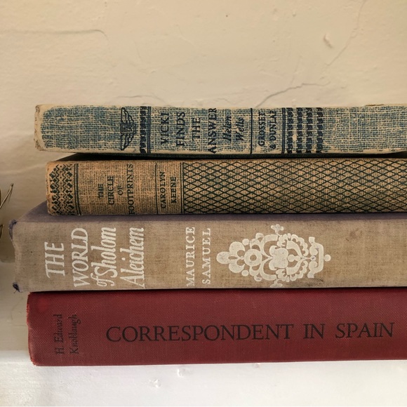 1930’s Vintage Book set| Dark academia Home Decor| Collectibles 4 books - Picture 1 of 10